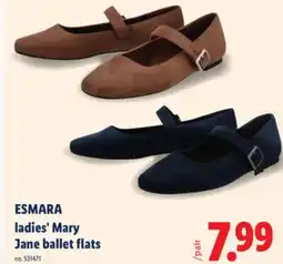 Lidl ESMARA ladies' Mary Jane ballet flats offer