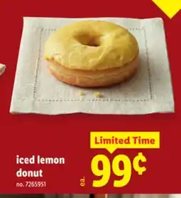Lidl iced lemon donut offer