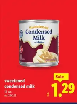 Lidl sweetened condensed milk offer