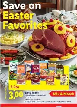Lidl pantry staples offer