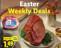 Lidl Dulano bone-in spiral sliced ham offer