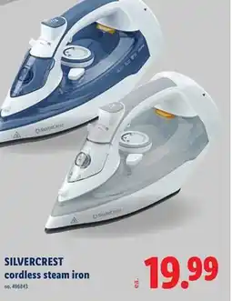 Lidl SILVERCREST cordless steam iron offer