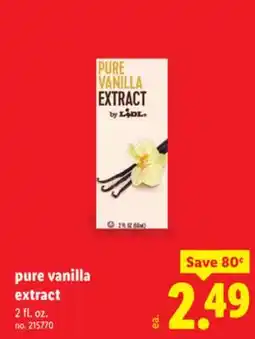 Lidl Pure vanilla extract offer