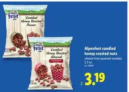 Lidl Alpenfest candied honey roasted nuts offer