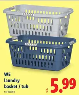 Lidl W5 laundry basket/tub offer
