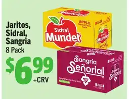Vallarta Supermarkets Jaritos, Sidral, Sangria offer