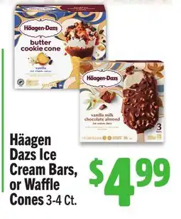 Vallarta Supermarkets Häagen-Dazs Ice Cream Bars, or Waffle Cones offer