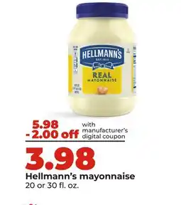 Hy-Vee Hellmann's mayonnaise offer