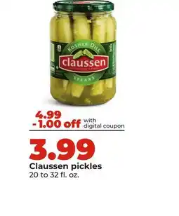 Hy-Vee Claussen pickles offer