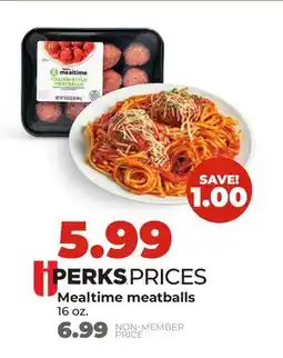 Hy-Vee Mealtime meatballs offer