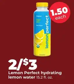 Hy-Vee Lemon Perfect hydrating lemon water offer