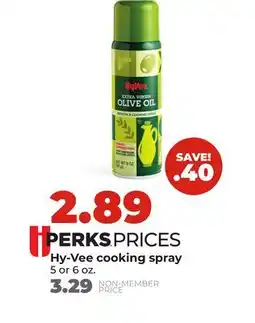 Hy-Vee Hy-Vee cooking spray offer