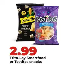 Hy-Vee Frito-Lay Smartfood or Tostitos snacks offer