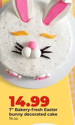 Hy-Vee 7 Bakery-fresh Easter bunny decorated cake offer