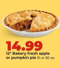Hy-Vee 12 Bakery-fresh apple or pumpkin pie offer