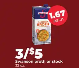 Hy-Vee Swanson broth or stock offer