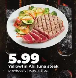 Hy-Vee Yellowfin Ahi tuna steak offer