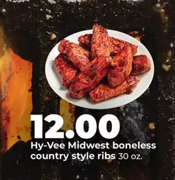 Hy-Vee Hy-Vee Midwest boneless country style ribs offer