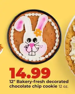 Hy-Vee 12 Bakery-fresh decorated chocolate chip cookie offer