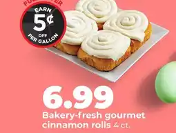 Hy-Vee Bakery-fresh gourmet cinnamon rolls offer