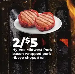 Hy-Vee Hy-Vee Midwest Pork bacon wrapped pork ribeye chops offer