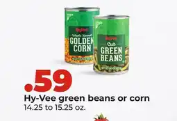 Hy-Vee Hy-Vee green beans or corn offer