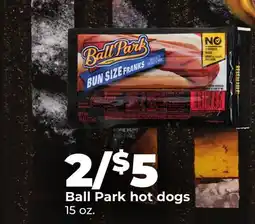 Hy-Vee Ball Park hot dogs offer