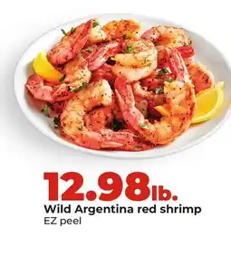 Hy-Vee Wild Argentina red shrimp offer