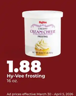Hy-Vee Hy-Vee frosting offer