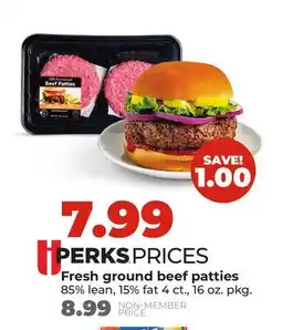 Hy-Vee Fresh ground beef patties offer
