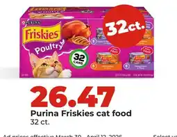 Hy-Vee Purina Friskies cat food offer