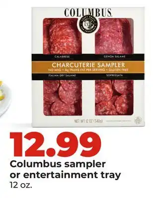 Hy-Vee Columbus sampler or entertainment tray offer