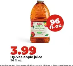 Hy-Vee Hy-Vee apple juice offer