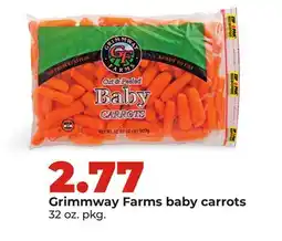 Hy-Vee Grimmway Farms baby carrots offer