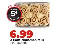 Hy-Vee U-Bake cinnamon rolls offer