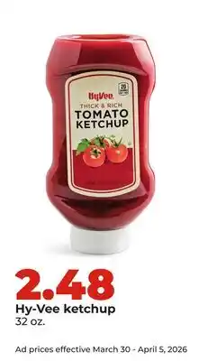 Hy-Vee Hy-Vee ketchup offer