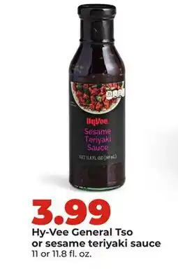 Hy-Vee Hy-Vee General Tso or sesame teriyaki sauce offer