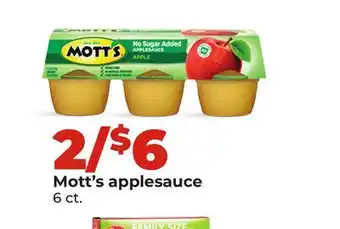 Hy-Vee Mott's applesauce offer