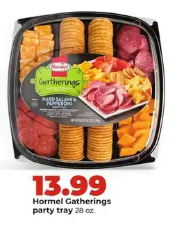 Hy-Vee Hormel Gatherings party tray offer