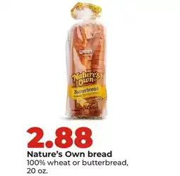 Hy-Vee Nature's Own bread offer