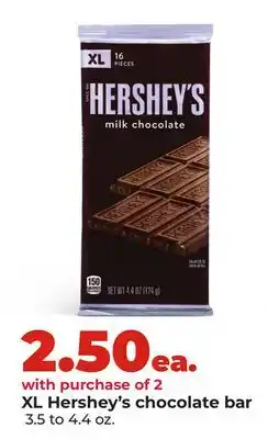 Hy-Vee XL Hershey's chocolate bar offer
