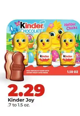 Hy-Vee Kinder Joy offer