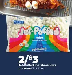 Hy-Vee Jet-Puffed marshmallows or creme offer