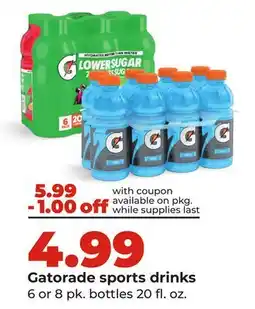 Hy-Vee Gatorade sports drinks offer