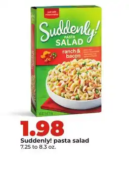 Hy-Vee Suddenly! pasta salad offer
