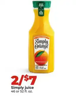 Hy-Vee Simply juice offer