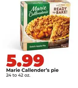 Hy-Vee Marie Callender's pie offer