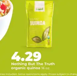Hy-Vee Nothing But The Truth organic quinoa offer