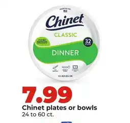 Hy-Vee Chinet plates or bowls offer