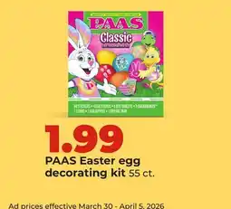 Hy-Vee PAAS Easter egg decorating kit offer